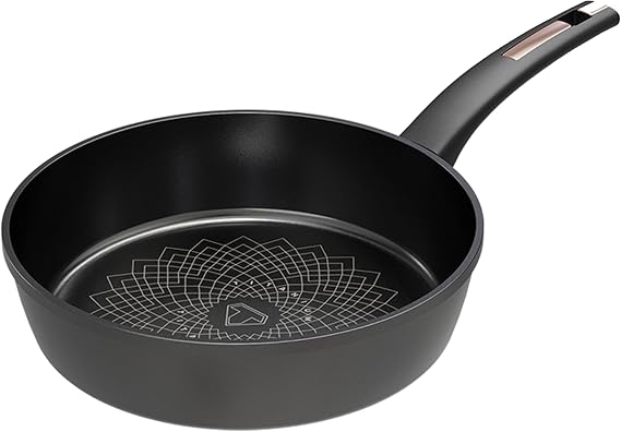 TAYAMA Ultra Titanium Non-Stick Deep (28 cm) Fry Pan, 11", Black