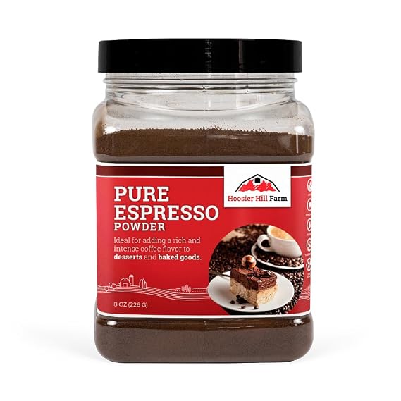 Hoosier Hill Farm Pure Espresso Powder, 8oz (Pack of 1)