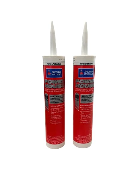 Sherwin Williams Powerhouse Siliconized Acrylic Latex Sealant White (2-Pack)