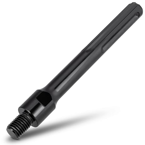 KSEIBI 619558 Power Bit Adapter - 5/8"-11 Male to SDS Max Shank Adapter for Diamond Core Drill Bits | Long Adapter for Easy Drilling