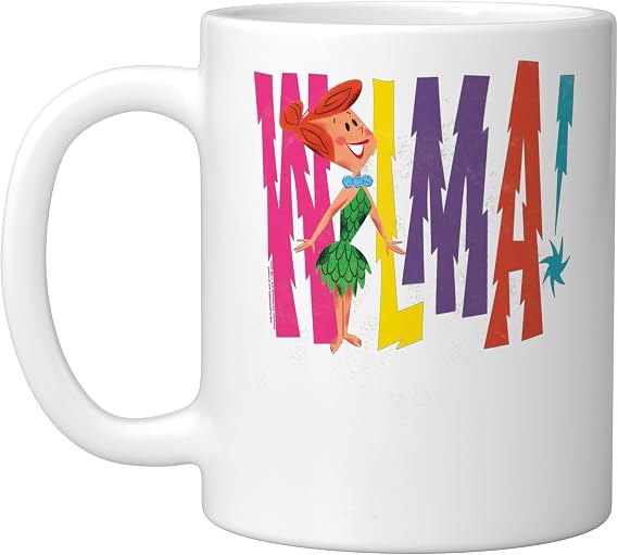 The Flintstones WILMA! Ceramic Mug, White, 11oz