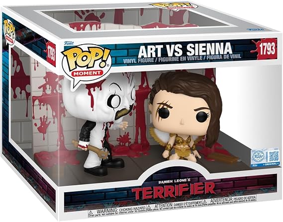 Funko POP! Moments: Terrifier 2 - Art vs Sienna | Official Merch - Collectable Vinyl Figurine for Shelf Display - Birthday Gift Idea for Fans and Collectors