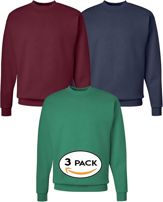 Tee Miracle Multipack Bundle Unisex Bulk Crewneck Sweatshirt 3, 6, 10 Pack - Make Your Own Assorted Color Set