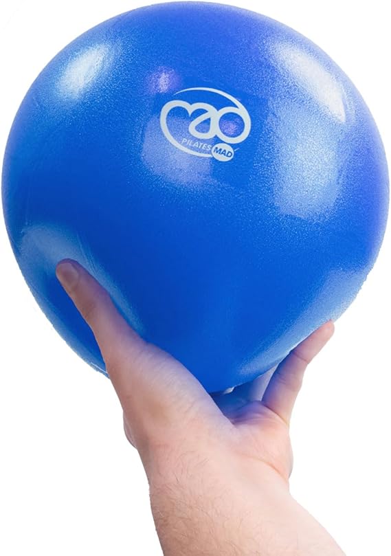 Fitness Mad Yoga or Pilates Soft Exersoft Ball | 3 Sizes: 7, 9 & 12, Mini Gym Ball for Pilates, Yoga, Core Training and Physical Therapy