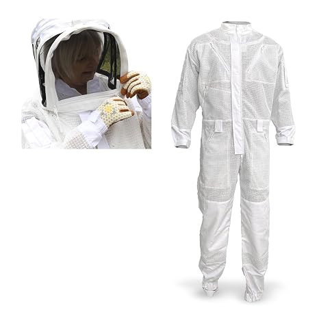 Beekeeping Suit (XL) + Beekeeping Fencing Veil w/Hat (XL+) (Bundle & Save)