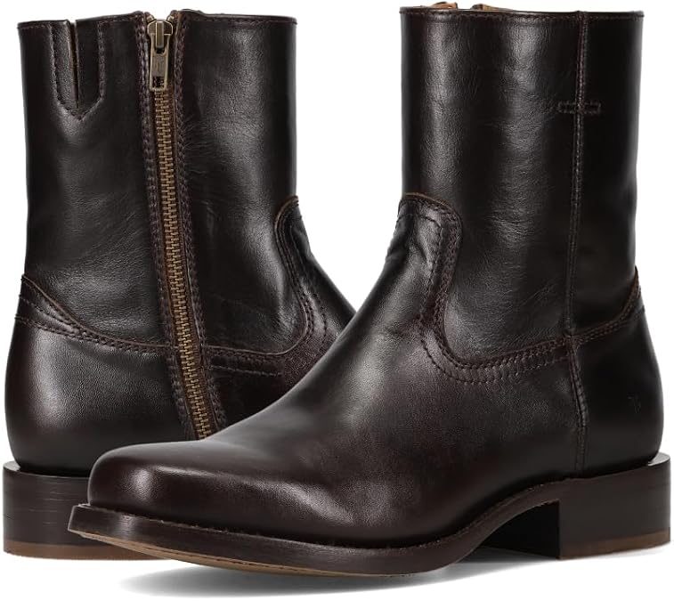 Frye Campus Inside Zip Men's Leather Boots, Classic Style, Durable Construction, Comfortable Fit