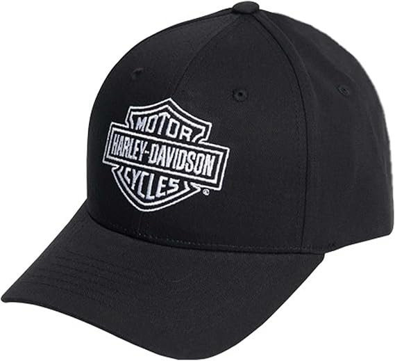Harley-Davidson Men's Bar & Shield Curved Bill Snapback Baseball Cap - Black
