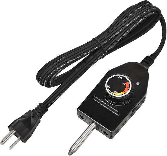 Stanbroil Power Cord with Thermostat Control for Electric Smoker & Grill | Replacement Accessory for Stanbroil Heating Element 125V 15A, Not Universal