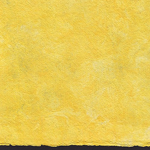 Amate Bark Paper from Mexico - Solid Amarillo Yellow 15.5x23 Inch Sheet