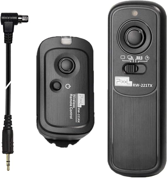 Pixel 2.4g Digital Wireless Remote Shutter Switch N3 Compatible for Can EOS 7D, 6DMarkII,7DMarkII,5DMarkIV, 1Dseries, D30, D60, 10D, 20D, 30D, 40D, 50D R5, R6 Cameras, Replaces Can RS-80N3