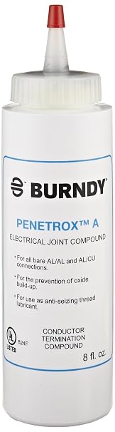 Burndy P8A Oxide-Inhibiting Joint Compounds PENETROX A, 8 oz Container Size, Squeeze Bottle Container Type