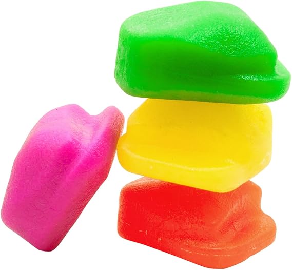 Ruff Dawg Rock Dog Toy (1 pc) Assorted Colors Solid Rubber Bouncy Fetch Toy with Unpredictable Bounce Floats, Durable & Gentle on Teeth Made in USA
