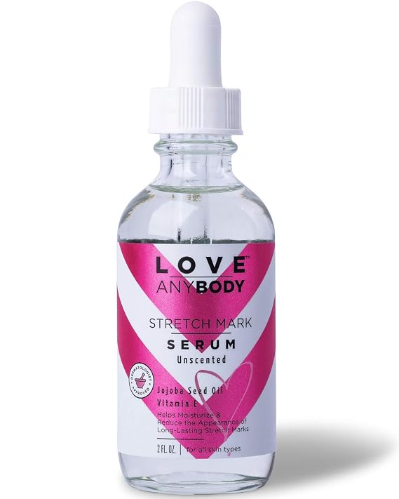 Stretch Mark Serum | Stretch Mark + Scar Treatment | Jojoba Seed Oil + Vitamin E | Natural, Unscented | Aluminum, Paraben, Phthalate, Mineral Oil + Cruelty Free