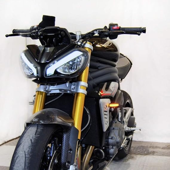 New Rage Cycles Front Turn Signals Compatible with Triumph Speed Triple RS 1200 (2021 - Present)