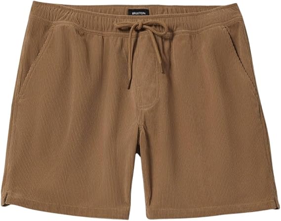 Brixton Men's Everyday Corduroy Shorts - Vintage Khaki, Medium