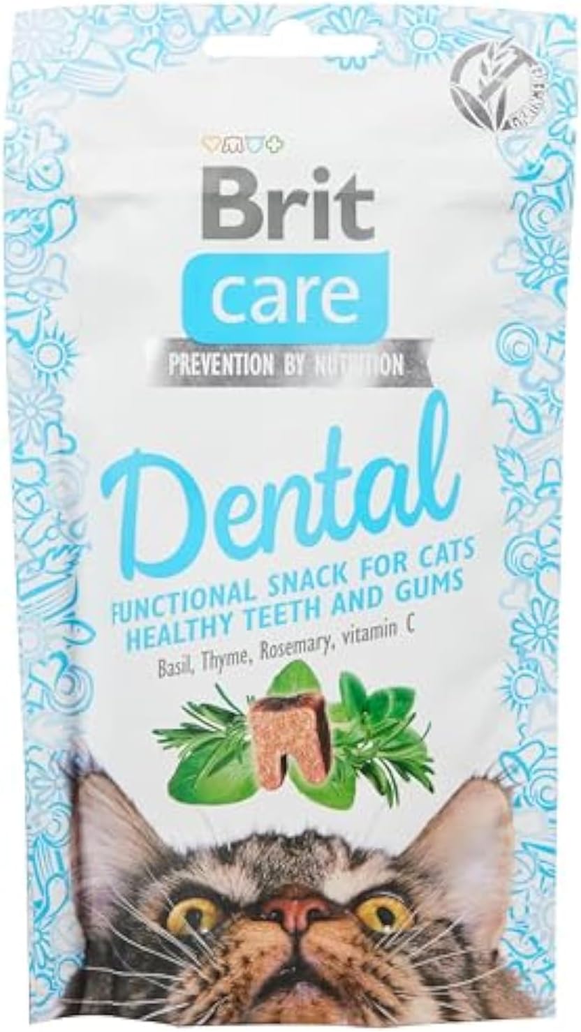 Brit Care Functional Snack, For Healthy Teeth And Gums, Grain Free, Functional Cat Award, 50 g