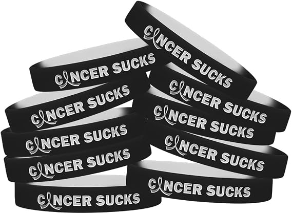 Cancer Sucks Silicone Wristbands (10 Pack)