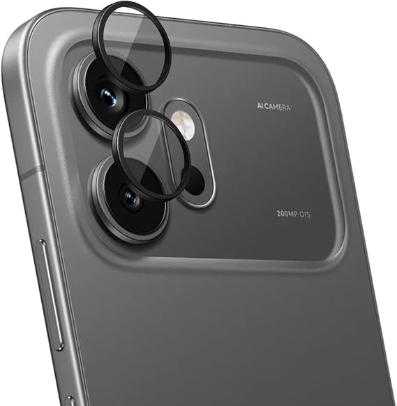 Microsonic Honor 600 5G için Tekli Kamera Lens Koruma Camı Siyah [Honor 600 5G ile Uyumlu Kamera Koruyucu - Siyah]