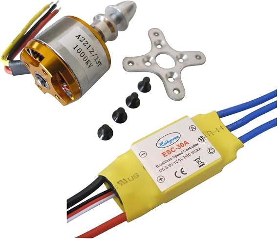 A2212 1000kv Brushless Motor + 30a ESC for Multicopter 450 X525 Quadcopter