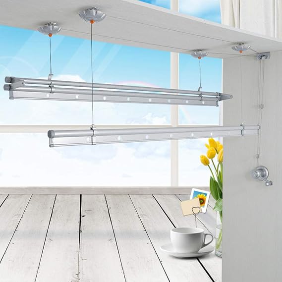 Clothes Airer Dryer Kitchen Rack Ceiling Drier (1510cm/59in)