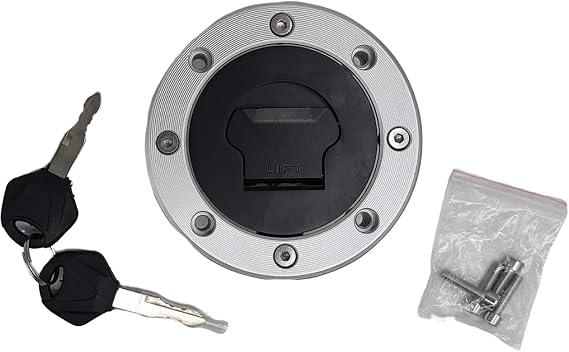 Gas Fuel Tank Cap Cover Lock Key Compatible For Suzuki GSX400 GSX600 GS500 GS600F GSXR600 GSXR750 GSXR1000 TL1000S TL1000R GSX600F SV650/SV650S 1999-2002 GSF1200/Bandit 1200 2001-2004