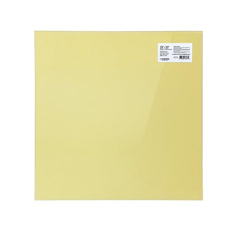 Gizmo Dorks PEI Sheet 20" x 20" (508mm x 508mm) 1mm Thick 3D Printer Build Surface Ultem 1000, Made in The USA