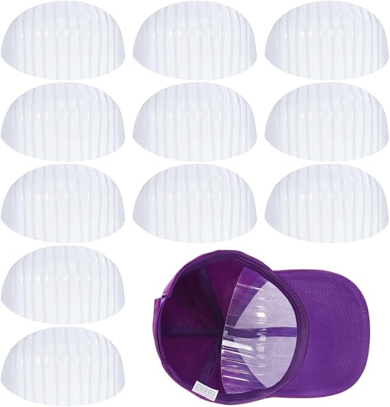 Baseball Cap Insert 25 pcs Half Hat Stays for Shape Keeping Plastic Hat Support Storage Inserts Compact Accessories for Home Shop Seasonal Cap Organization