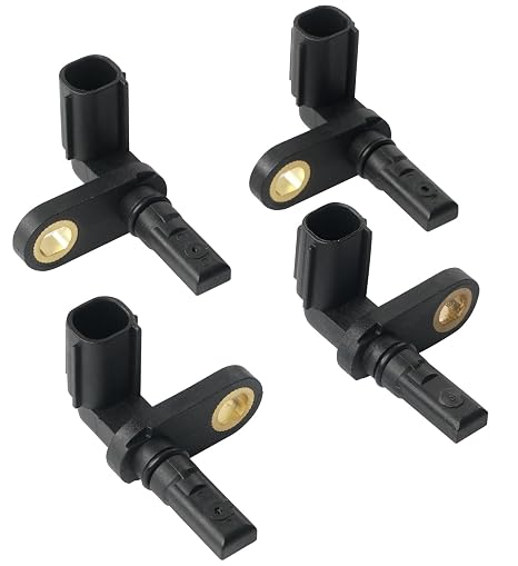 4PCS ABS Wheel Speed Sensor Front & Rear Fit for 2007-2017 Toyota Tundra, Driver and Passenger Side Wheel Speed Sensor Replace# ALS1791 89543-0C020, 5S8686, 970112, ALS1790, 89542-0C020, 5S8660