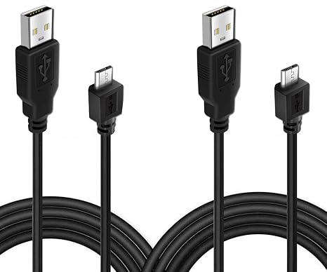 2 Pack 10ft Charging Cable Compatible with PS4 Controller, Play and Charger Cable Data Sync Cord Compatible with PlayStation 4 PS4 Controllers and Xbox One Controllers