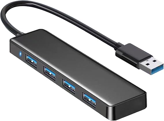 USB Hub 4 Port, VIENON USB 3.0 Hub USB Splitter for Laptop, USB Port Extender USB A Hub for PC, Desktop, Xbox, PS4, Flash Drive, Printer, Keyboard, Mouse, HDD, Plug and Play