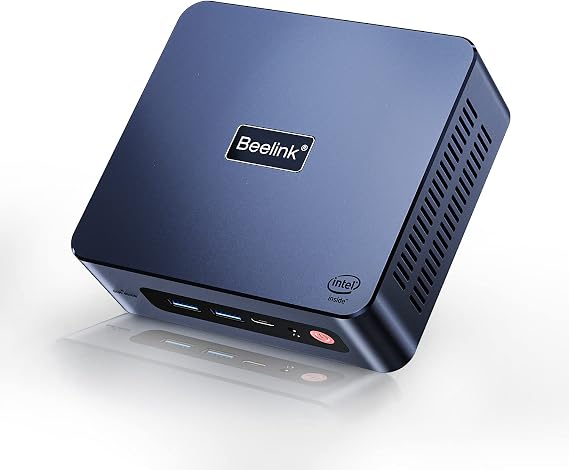 Beelink New 11th Generation Mini PC,Intel N5095 Processor (up to 2.9GHZ),Mini Computer with 8GB DDR4 RAM/256GB M.2 SATA SSD,Supports Extended HDD&SSD/Dual HDMI/WiFi5/BT5.0