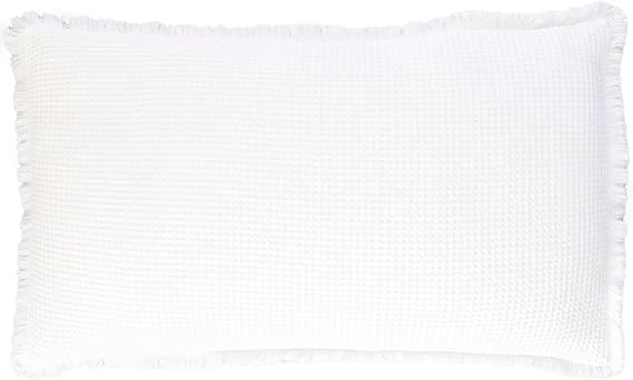 Pine Cone Hill Bubble Matelasse Decorative Pillow Cover, 40" X 22", White