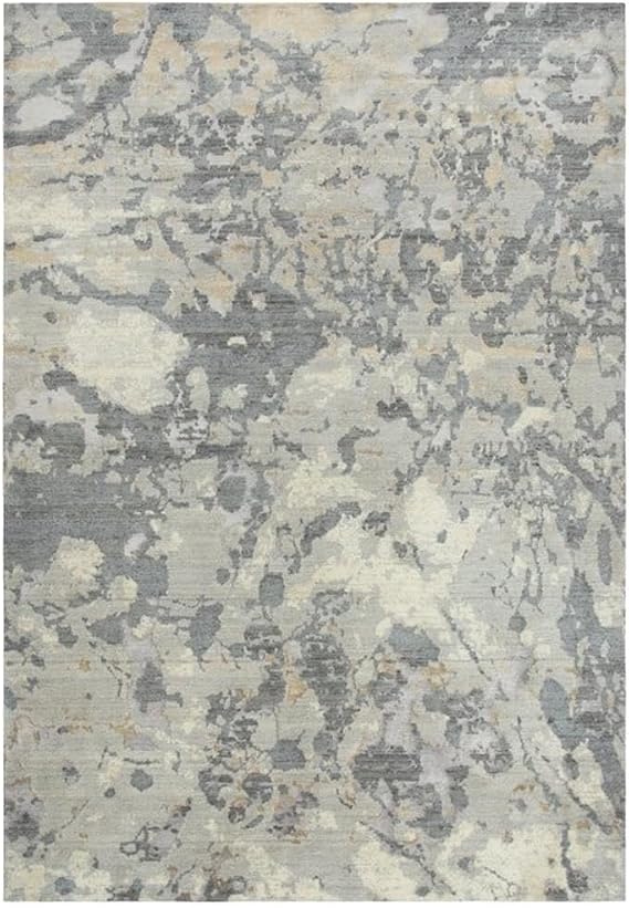 Rizzy Home Alora Decor Essential 8' x 10' Abstract Gray/Ivory Hybrid Area Rug