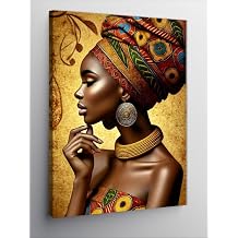Kanvas Tablo Afrikalı Kadın, 50 x 70