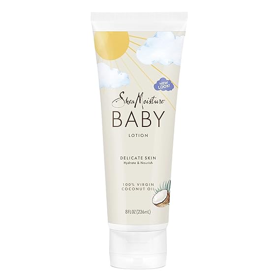 SheaMoisture Baby Lotion 100% Virgin Coconut Oil for Baby Skin Baby Lotion Clear Skin Moisturizer 8 oz