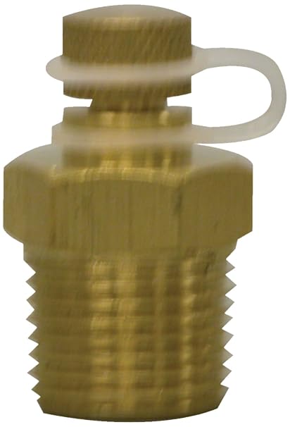 Winters STP Series STP002 Brass Test Plug, 1/2" NPT Male