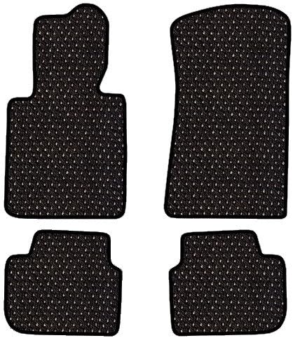 Automotive -Custom Fit Coco Car Mats Mercedes-Benz 2003-2009 E-Class Sedan or Wagon w211 (2 Wheel Drive only) E280 E300 E320 E420 E350 E500 E55 E63 AMG Bluetec Diesel Black Grey-Four Piece