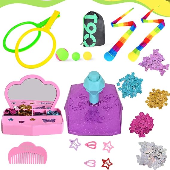 Toss and Catch Ball Set+Hair Gem Stamper Kit