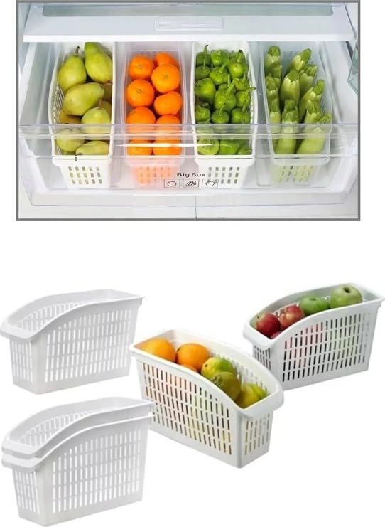 Lirazon Refrigerator Organizer In-Cabinet Organizer 4-pack