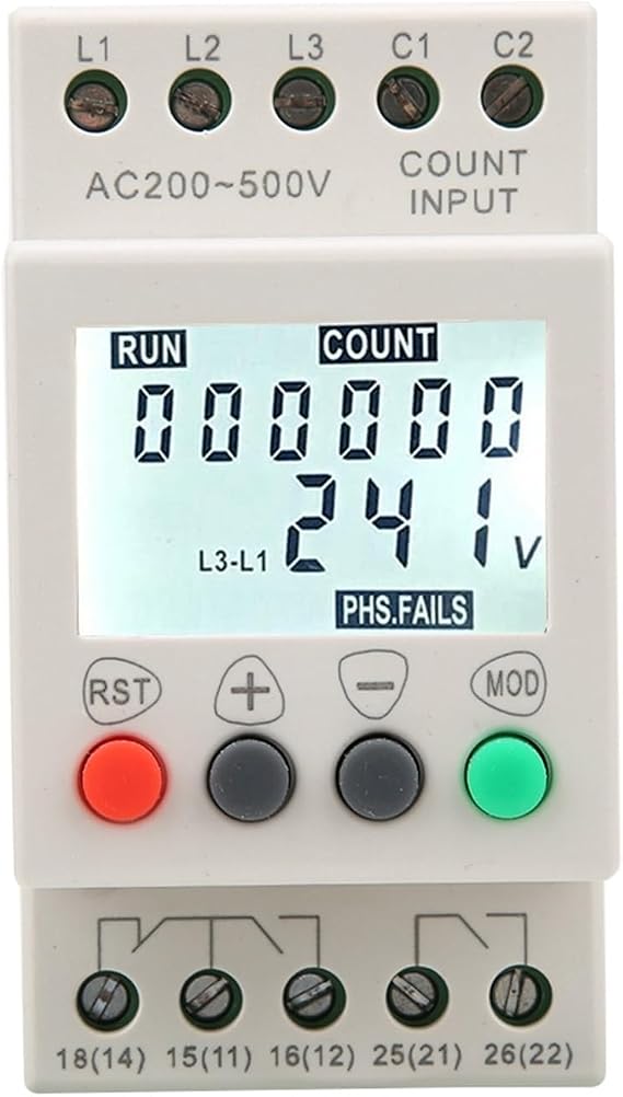 Under Over Voltage Protector 3 Phase Voltage Relay