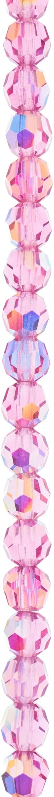 Bead Landing Preciosa Glass Crystal Round Beads, 4mm