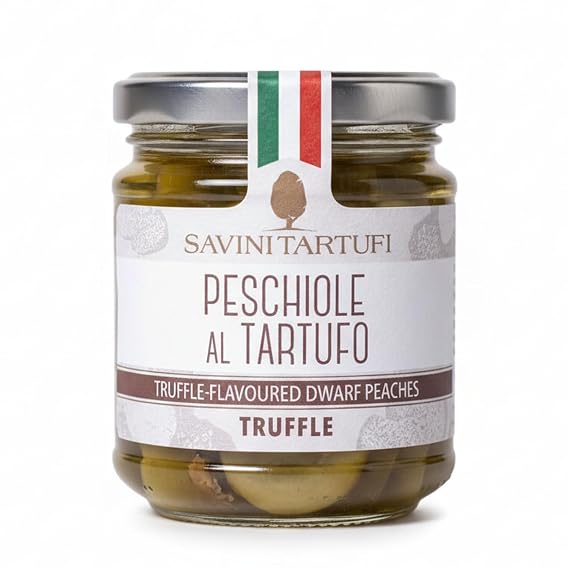 Savini Tartufi Dwarf Peaches with Truffle, 6.35 Ounce