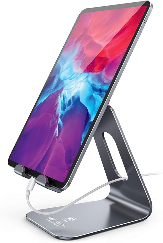 Lamicall Tablet Stand Holder for Desk - Adjustable Stand for 4-13" Tablets