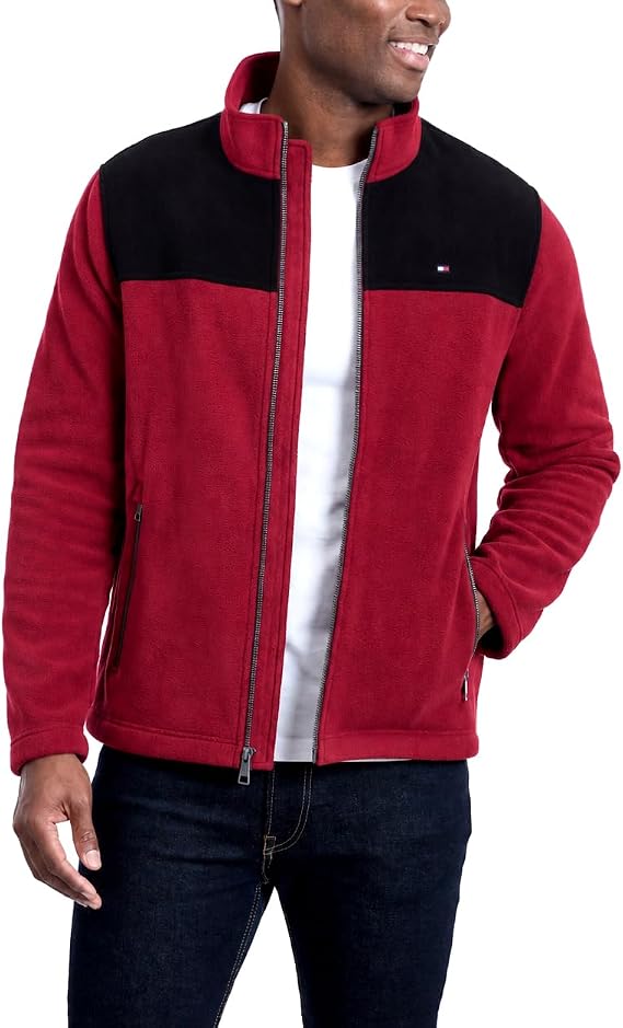 Tommy Hilfiger Men's Classic Zip Front Polar Fleece Jacket