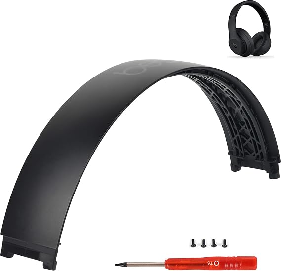 Beat Studio 3 Kafa Bandı Yedek Parçaları, Stok Kemer Bandı Tamir Takımı ile Uyumlu Beats by Dre Studio 3/A1914 ve Studio 2 Kablolu/Kablosuz (B0500/B0501) Kulak Üstü Kulaklıklar (Mat Siyah)