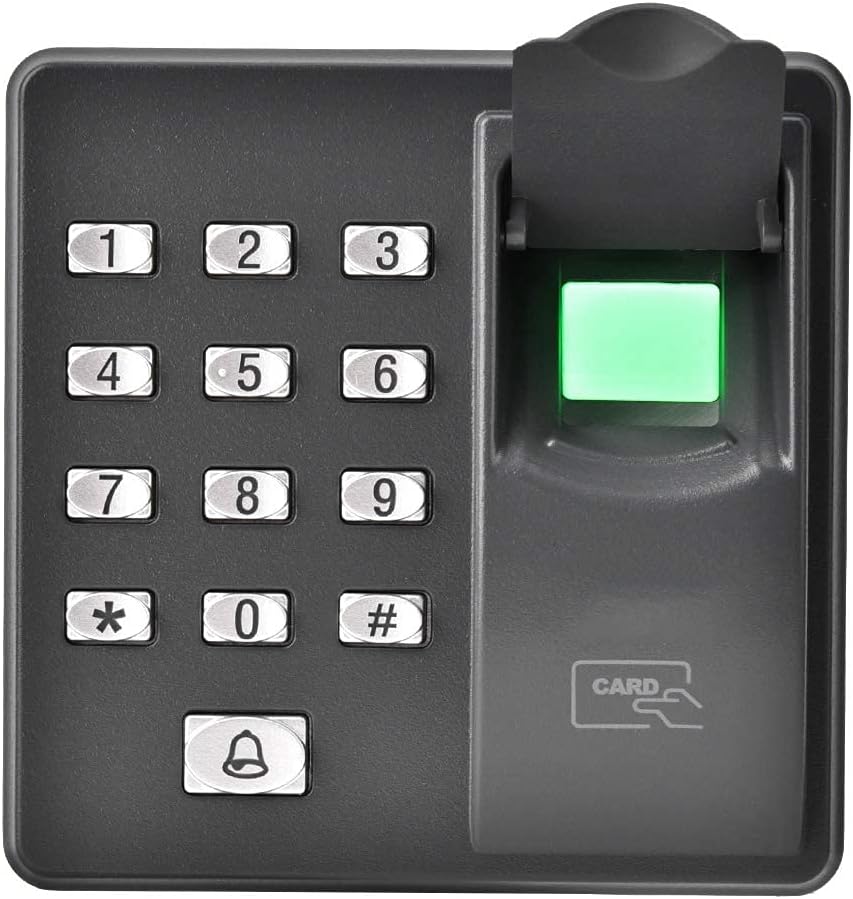 Fingerprint Machine, RFID Reader Biometrics Fingerprint Access Control Keypad, Fingerprint Door Access Control for HomeOffice ID