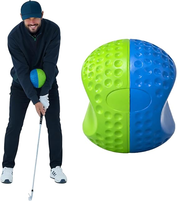 Golf Training Aid Ball, Golf Training Ball Between arms Optimize Impact Accuracy and Swing, Fix Slicing, Scooping & Chicken Wing, Make Training efficient Golf Swing Trainer