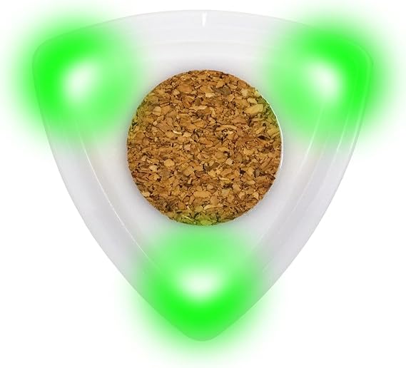 Sparkling Guitar Pick LED Light Up Guitar Pick Enhanced Stage Performance for Guitar Player (Green)