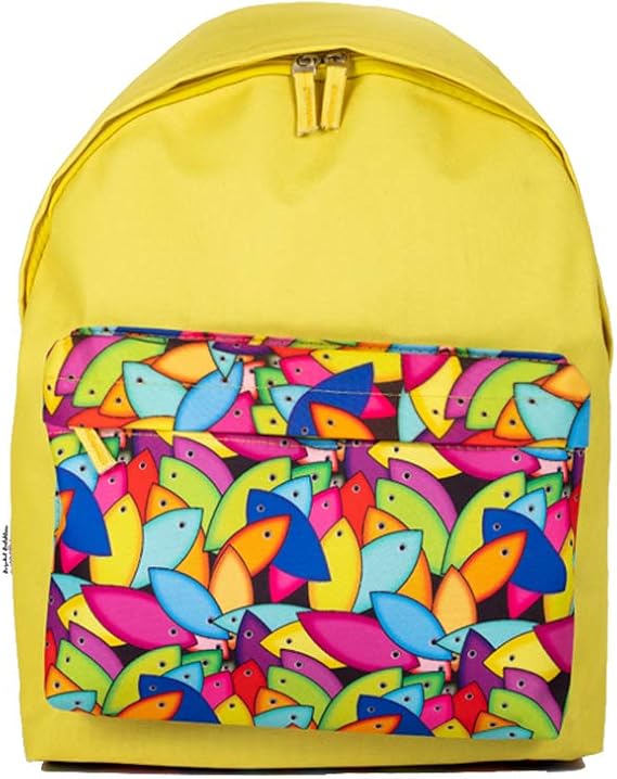 Biggdesign Womens Backpack, Waterproof School Backpack, Cute, Lightweight Backpack for Women and Teen Girls, Travel, College, High School Bookbag, Yellow Color