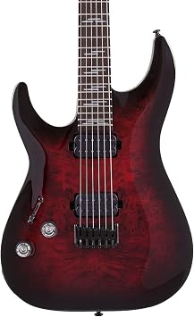 Schecter Omen Elite-6 LH Left-handed Electric Guitar - Black Cherry Burst